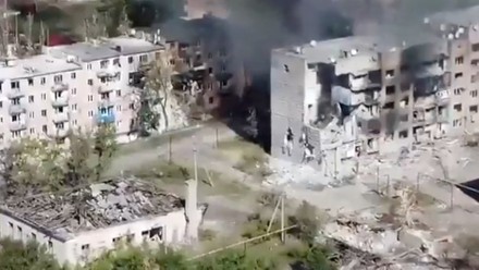 Russia claims capture of Ukraine Eastern City,  Lysychansk, Ukarine - 03 Jul 2022