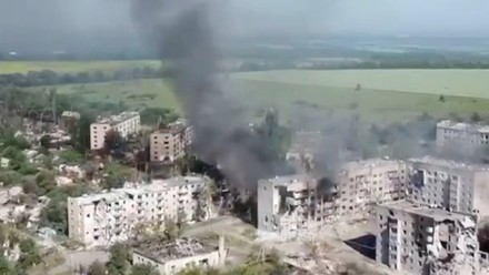 Russia claims capture of Ukraine Eastern City,  Lysychansk, Ukarine - 03 Jul 2022