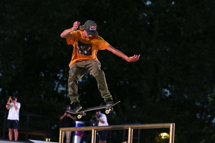 Ryan Decenzo (CAN) during the men's final of the World Street Skateboarding Rome 2022 at Colle Oppio skatepark, on July 3, 2022 in Rome, Italy.