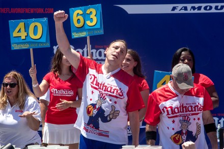 Nathan's Famous Fourth of July Hot Dog Eating contest, New York, USA - 04 Jul 2022