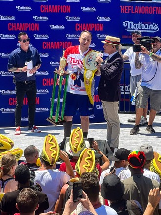 Nathan's Coney Island hot dog eating contest, New York, USA - 04 Jul 2022