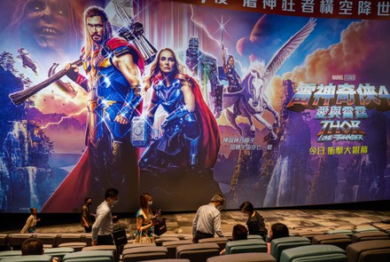 Moviegoers attend a movie premiere in Hong Kong, China - 06 Jul 20222