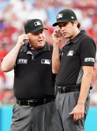 Umpire Crew L R Todd Tichenor Editorial Stock Photo - Stock Image