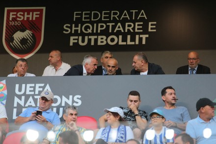 Kf Tirana team during the first round of UEFA Champions League 2022-2023,  football match between
