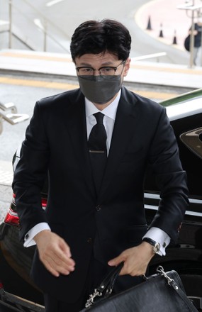 Justice Minister Han Donghoon Arrives Work Editorial Stock Photo ...