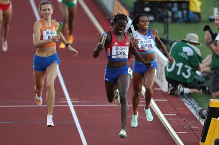 Fiordaliza Cofil Dominican Republic Wins 4x400meter Editorial Stock ...