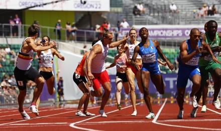 Athletes Compete During 4x400m Mixed Relay Editorial Stock Photo ...