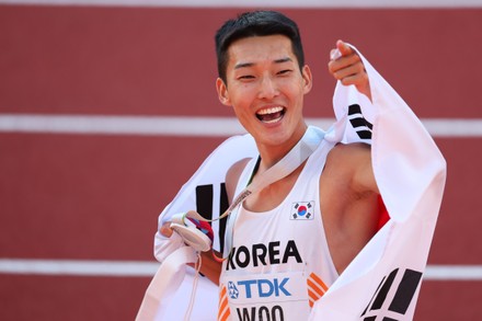 Woo Sanghyeok Kor Athletics Iaaf World Editorial Stock Photo - Stock ...