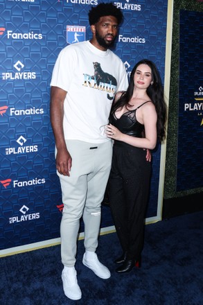 Joel Embiid Anne De Paula Arrive Editorial Stock Photo - Stock Image ...