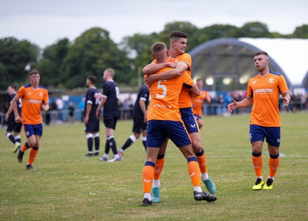 Lewis Mackinnon Rangers B Celebrates Scoring Editorial Stock Photo ...