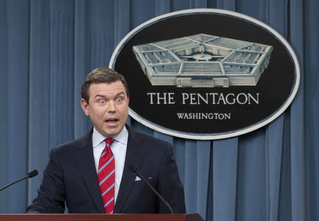 Geoff Morrell press briefing on issues in the Middle East and Africa at Pentagon, Virginia, America - 05 Apr 2011
