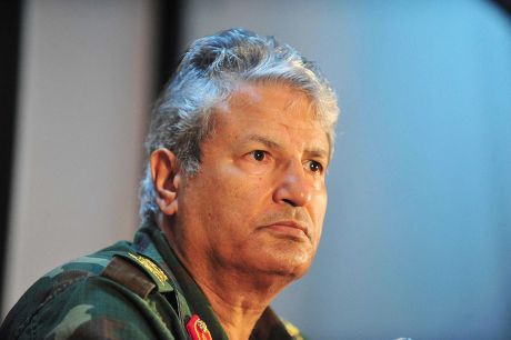General Abdel Fattah Younes news conference, Benghazi, Libya - 05 Apr 2011