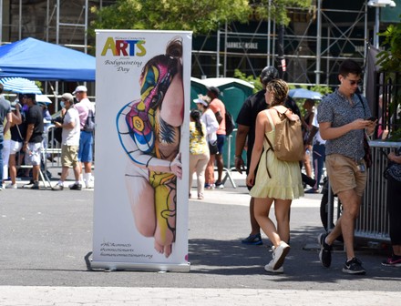 Banner 9th Annual Bodypainting Day Union Editorial Stock Photo - Stock  Image | Shutterstock
