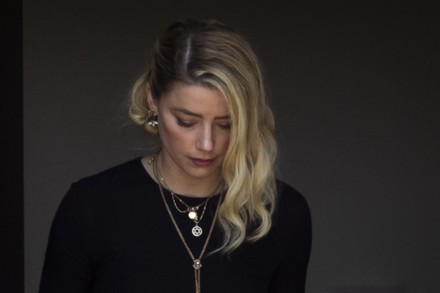Actress Amber Heard Departs Fairfax County Editorial Stock Photo