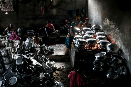 Women Work Inside Kitchen Utensils Factory Editorial Stock Photo ...