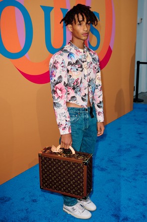 Jaden Smith arrives at Louis Vuitton's 200 Trunks, 200 Visionaries