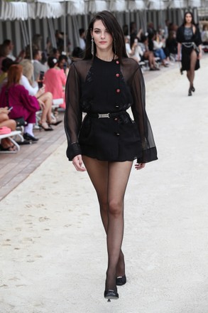 Vittoria Ceretti Walks Runway During Chanel Editorial Stock Photo