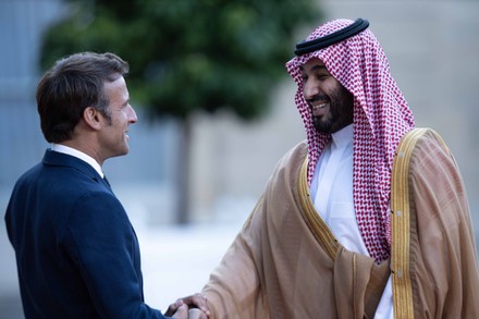 Mohammed bin Salman Al Saud at the Elysee Palace, Paris, France - 28 Jul 2022