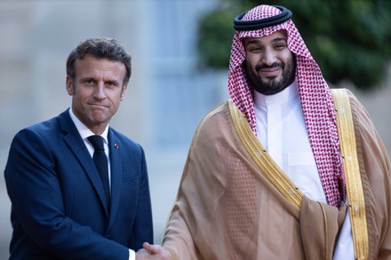 Mohammed bin Salman Al Saud at the Elysee Palace, Paris, France - 28 Jul 2022