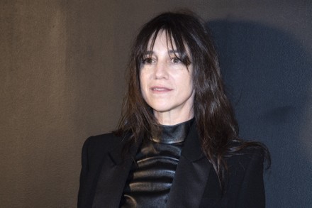 PFW Saint Laurent Front Row Carmen Kassovitz and Mathieu Kassovitz  attending the Saint-Laurent