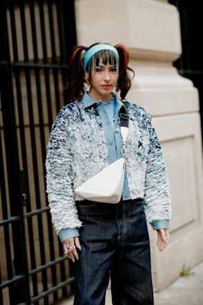 Street style, Amalie Gassmann arriving at Dior Fall-Winter 2022