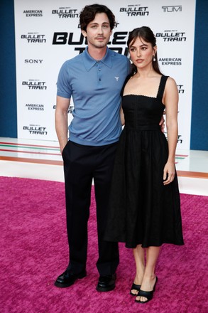 Logan Lerman L Analuisa Corrigan R Editorial Stock Photo - Stock Image
