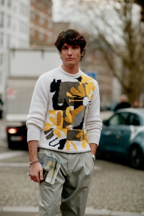 Street Style Alex Goya Arriving Loewe Editorial Stock Photo - Stock Image