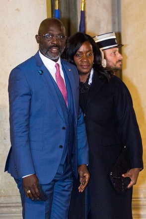 George Weah Liberia President His Wife Editorial Stock Photo - Stock ...