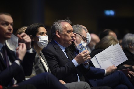 Fran195167ois Bayrou Gestures During Launching Meeting Editorial Stock ...