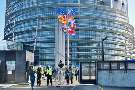 European Parliament Strasbourg During Parliamentary Session Editorial ...