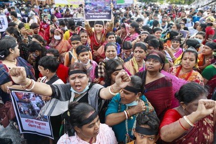 Protest Against Communal Violence - Bangladesh, Dhaka - 18 Oct 2021 ...