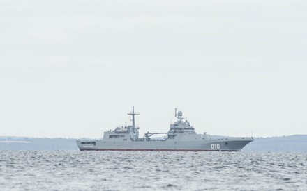 Russian Landing Ship Ivan Gren Passes Editorial Stock Photo - Stock ...