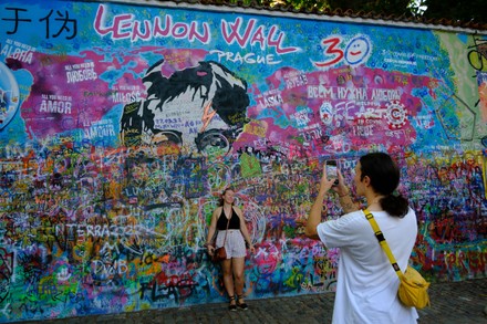 John Lennon Wall In Prague, Czech Republic - 03 Aug 2022