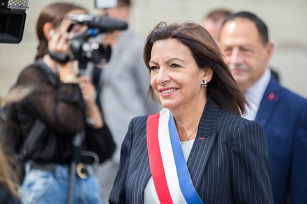 Anne Hidalgo Mayor Paris During Inauguration Editorial Stock Photo ...