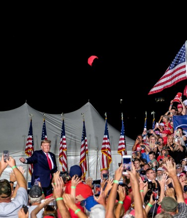 Former President Donald Trump speaks to supporters during a rally where he endorsed Republican candidate Tim Michels in the governor's race, United States - 06 Aug 2022