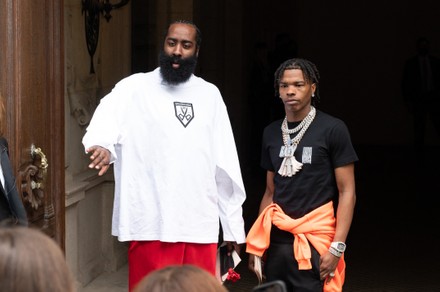 James Harden Lil Baby Arrives Balanciaga Editorial Stock Photo