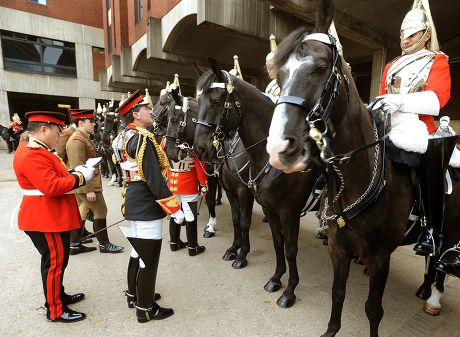 The Household Cavalry Mounted Regiment Rehearse in Hyde Park Prior to the Royal Wedding, London, Britain - 14 Apr 2011