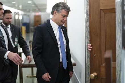 Fbi Director Christopher Wray Arrives Testify Editorial Stock Photo ...