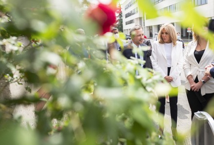 Exclusive First Lady Brigitte Macron Secretary Editorial Stock Photo