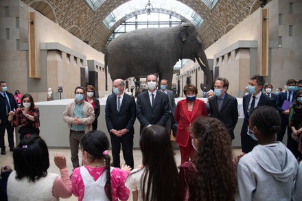 PM Castex Visits The Orsay Museum - Paris, France - 25 May 2021