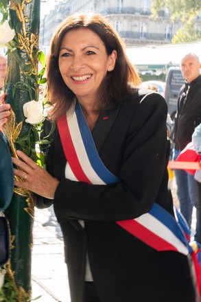 Annehidalgo Mayor Paris Attends Inauguration Place Editorial Stock ...