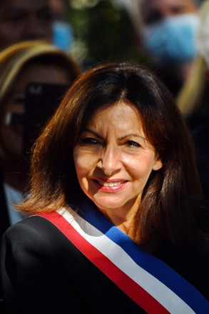 Paris Mayor Anne Hidalgo During Inauguration Editorial Stock Photo ...