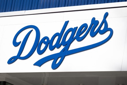 Los Angeles Dodgers Baseball Team Logo Editorial Stock Image