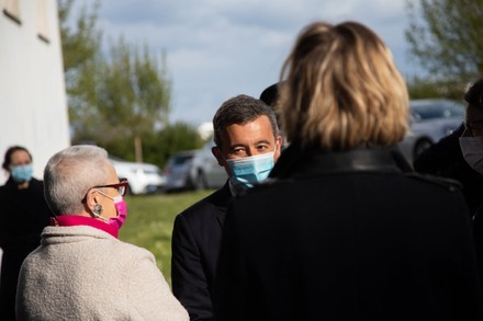 French Interior Minister Gerald Darmanin Visit Editorial Stock Photo ...