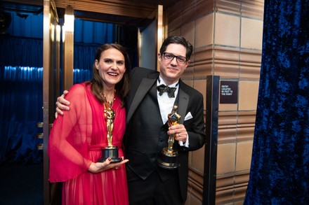 Alice Doyard Anthony Giacchino Pose Backstage Editorial Stock Photo