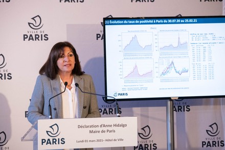 Mayor Paris Anne Hidalgo Delivers Speech Editorial Stock Photo - Stock ...