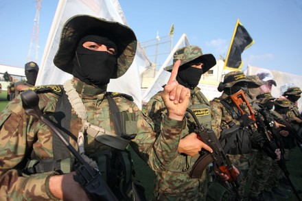 Masked Militants Alquds Brigades Attend Memorial Editorial Stock Photo ...