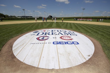 Baseball Field At A Major League Baseball Game Stock Photo