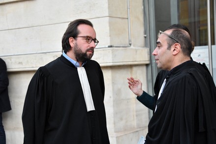 Luc Goursolas His Lawyer Adrien Verrier Editorial Stock Photo - Stock ...