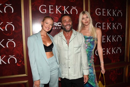 Vitalina Sidorkina David Grutman Devon Windsor Editorial Stock Photo